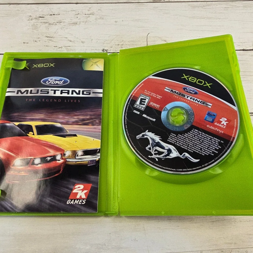 Ford Mustang The Legend Lives Original Xbox Game 2K Games 2005 Racing CIB